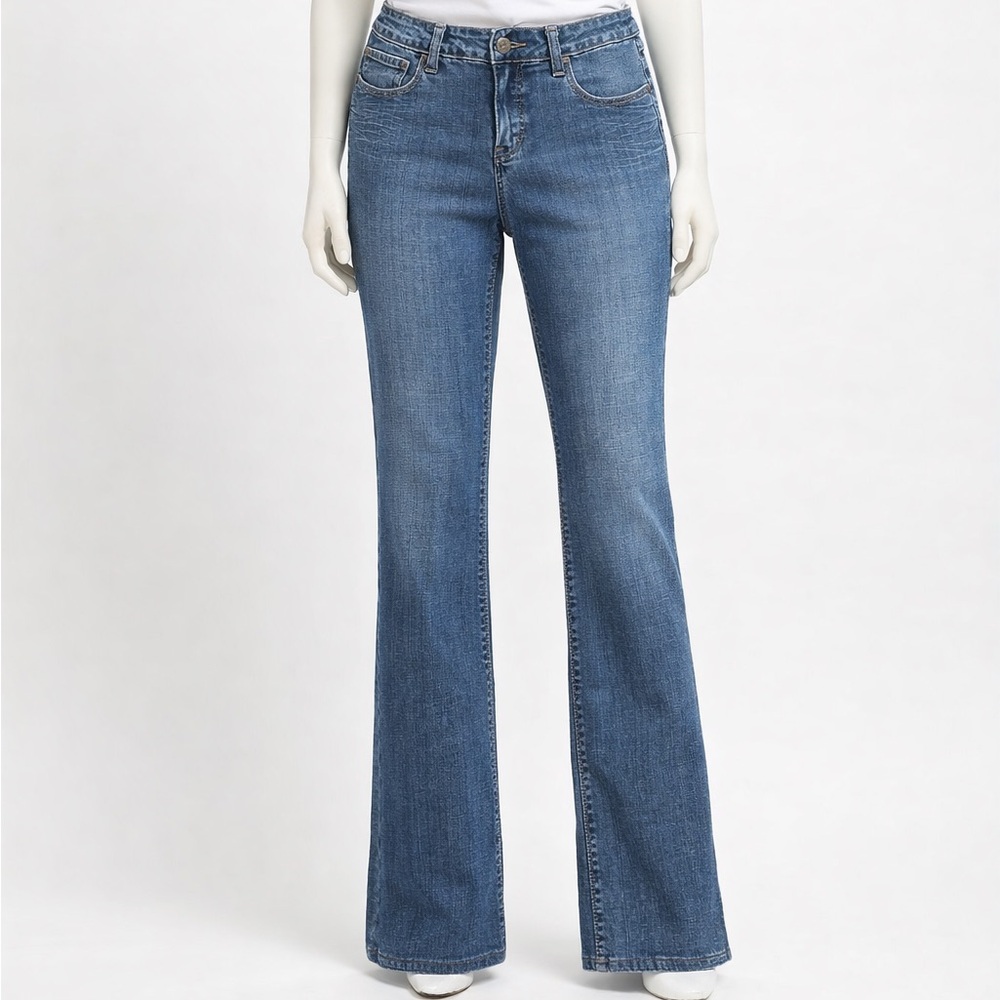 Christopher Blue Jeans Womens Size 10 Bootcut Stretch Denim Flap Pocket